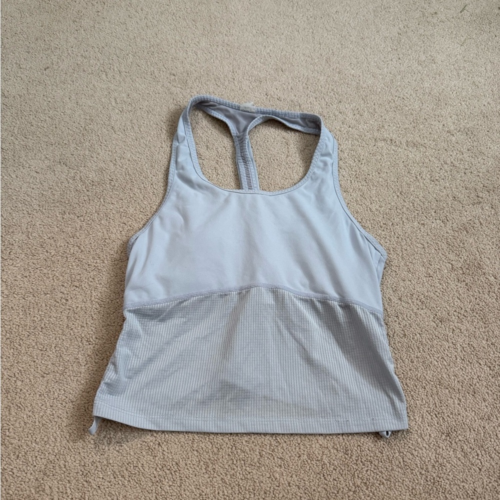 Athleta Light Gray Racerback Tank